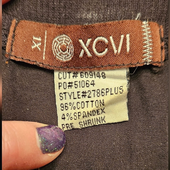 XCVI Black Ruched Midi Skirt - Picture 5 of 8